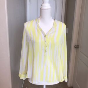 A.N.A yellow stripe popover top